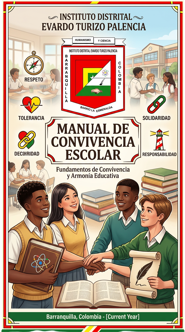 Portada Manual de Convivencia IED Evardo Turizo Palencia